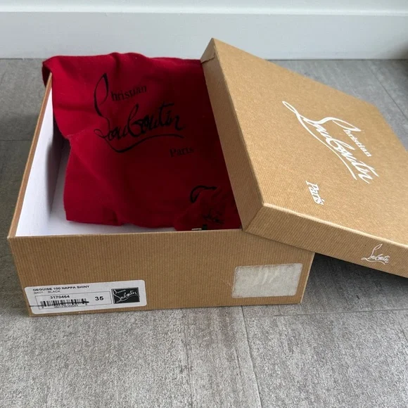 Black Christian Louboutin boots - Deguise 100 Nappa Shiny size 35 - Picture 13 of 15